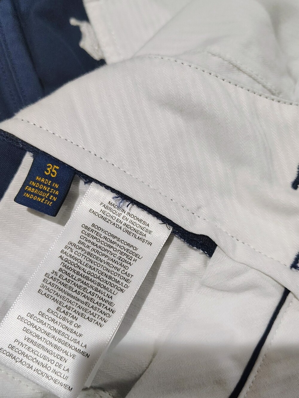 Polo Ralph Lauren Shorts Men's 35 Blue All Over Pony Stretch Classic Fit NWT - Picture 4 of 5